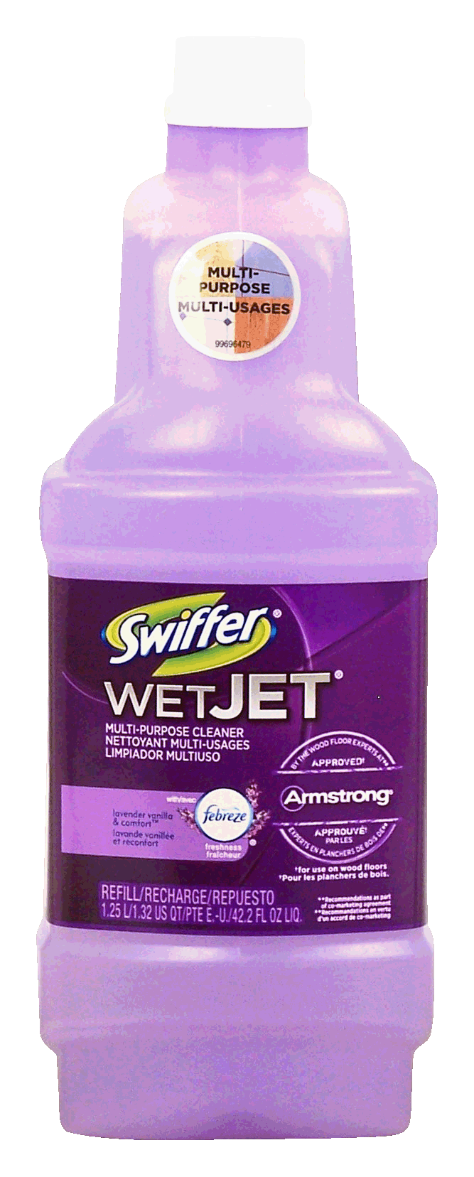 Swiffer Wetjet multi-purpose cleaner refill with febreze freshness, lavender vanilla comfort scent Full-Size Picture